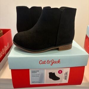 Cat & Jack Kids Black Ankle Boots